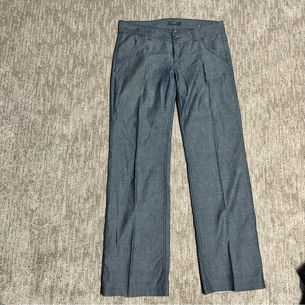 Esprit Denim straight leg dress pants with front pleat. Womens size 31/32